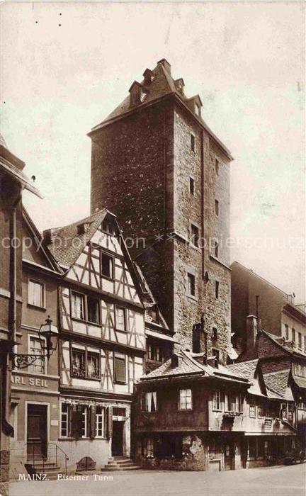 MAINZ  Rhein Eisener Turm Bromsilber