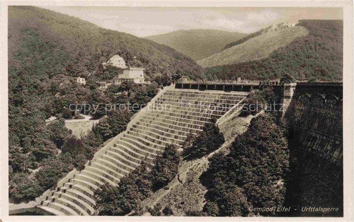 Gemuend Eifel Schleiden NRW Urfttalsperre Sperrmauer Hotel Seehof