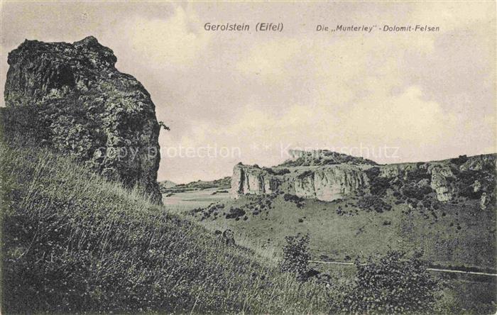 Gerolstein Rheinland-Pfalz Landschaftspanorama Die Munterley Dolomit-Felsen