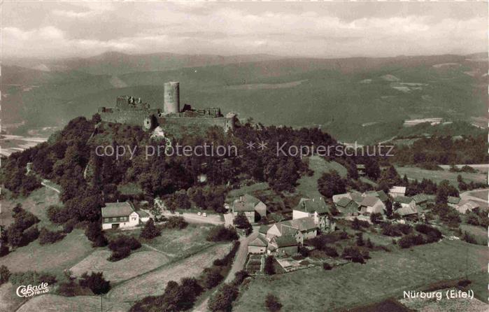 Nuerburg Eifel Adenau Rheinland-Pfalz Panorama Burgruine
