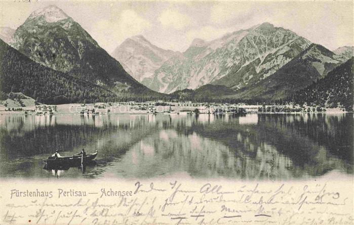 Pertisau Achensee Tirol AT Blick ueber den See Alpen Hotel Fuerstenhaus