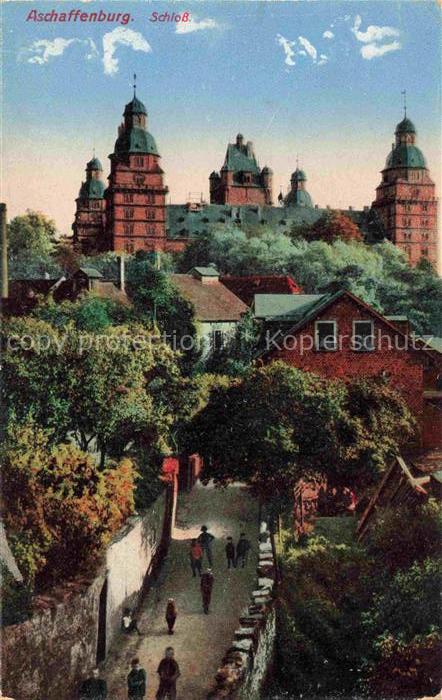 ASCHAFFENBURG Main Bayern Schloss Feldpost
