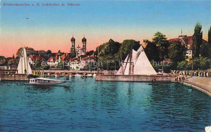 FRIEDRICHSHAFEN Bodensee Jachthafen mit Schloss