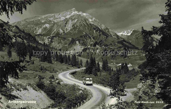 Arlbergstrasse Arlbergbahn Tirol AT Panorama Alpenstrasse