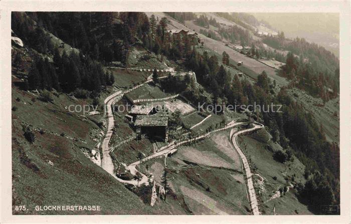 Glocknerstrasse Grossglockner 3798m Kaernten AT Panorama Alpenstrasse Serpentine