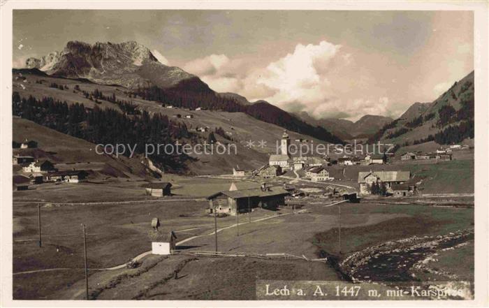 LECH  Arlberg Vorarlberg AT Panorama Blick gegen Karspitze