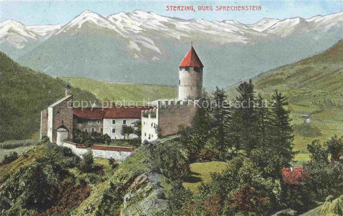 Sterzing Vipiteno Suedtirol IT Burg Sprechenstein Alpen