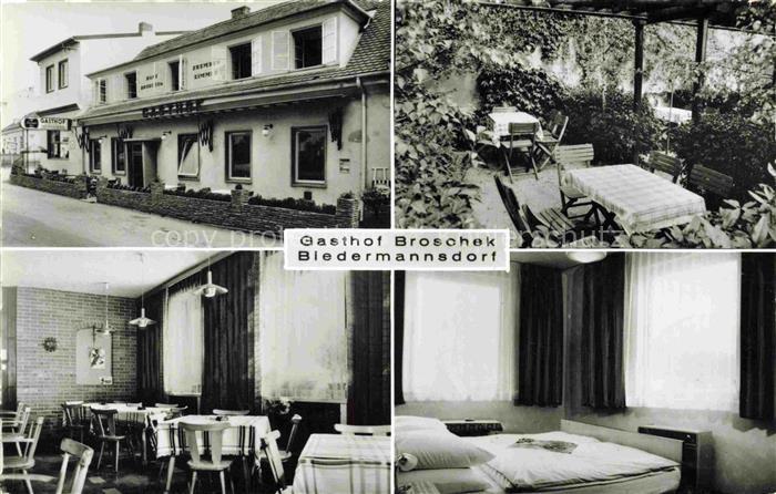 Biedermannsdorf Wiener Sueden AT Gasthof Broschek Gastraum Terrasse Fremdenzimme