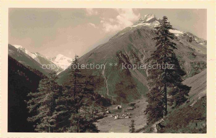 Vent  oetztal Tirol AT Panorama Blick gegen Talleitspitze Similaun oetztaler Alp