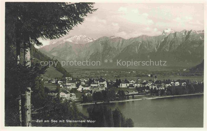 Zell See AT Panorama Blick gegen Steinernes Meer