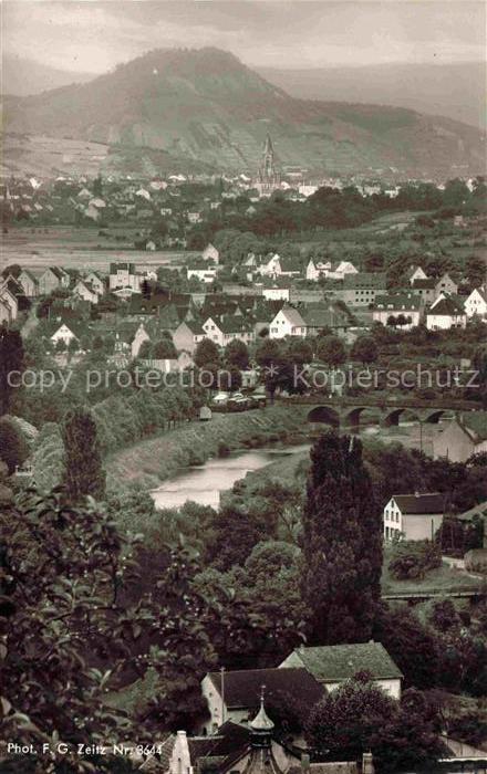 Ahrweiler BAD NEUENAHR-AHRWEILER Panorama Blick vom Hotel Café Restaurant Hoheno