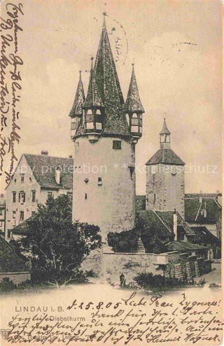 LINDAU  Bodensee Bayern Diebsturm