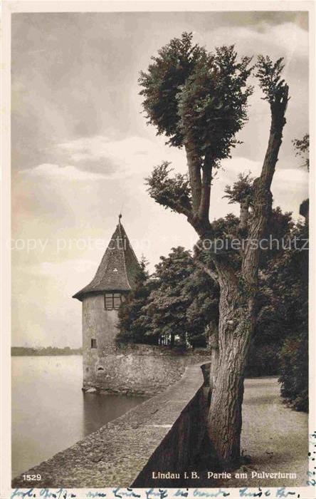 LINDAU  Bodensee Bayern Partie am Pulverturm