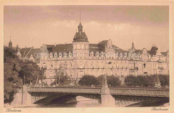 KONSTANZ Bodensee BW Seestrasse Rheinbruecke Kupferdruck