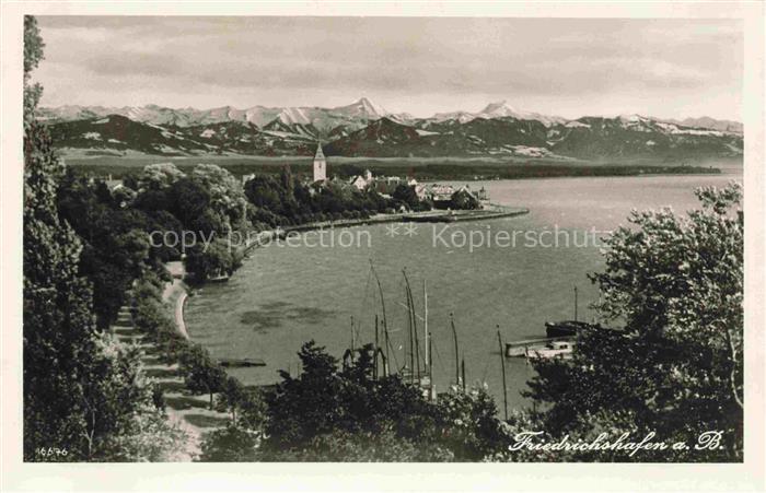 FRIEDRICHSHAFEN Bodensee Panorama Schweizer Alpen