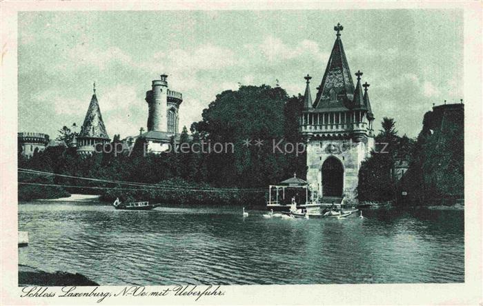 Laxenburg Wiener Sueden Niederoesterreich AT Schloss mit Ueberfuhr