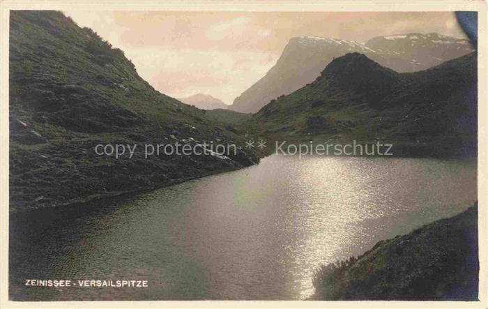 Zeinissee Galtuer Landeck Tirol AT Panorama Bergsee mit Versailspitze