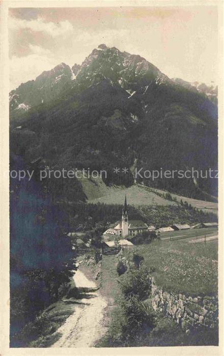 Telfes Stubai Tirol AT Panorama Kirche Alpen