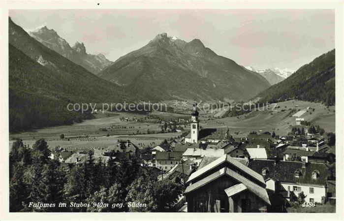 Fulpmes Innsbruck Tirol AT Teilansicht mit Kirche Stubaital Blick gegen Sueden