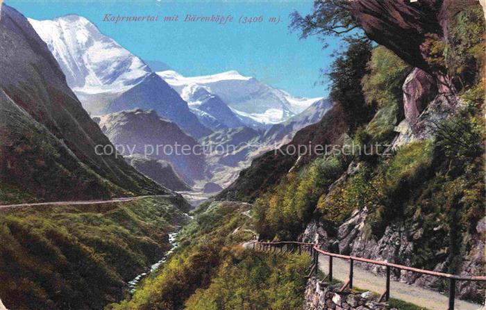 Kaprun Pinzgau-Pongau Salzburg AT Panorama Kaprunertal mit Baerenkoepfe Hohe Tau