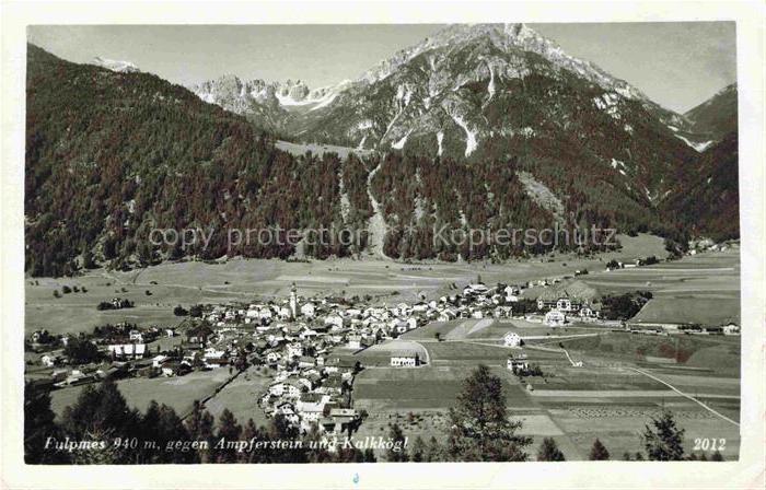 Fulpmes Innsbruck Tirol AT Panorama Blick gegen Ampferstein und Kalkkoegl Alpen