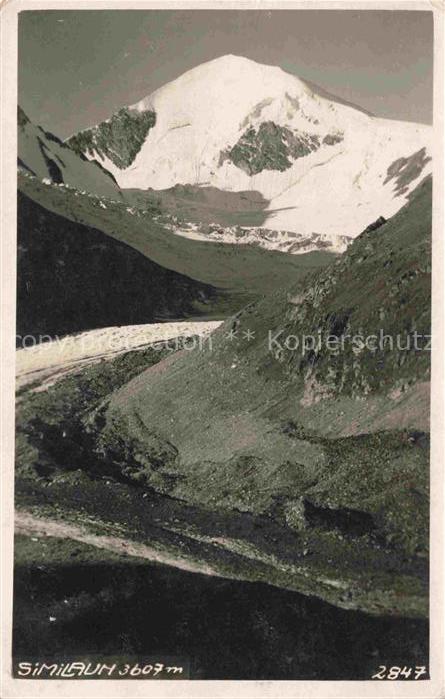 Similaun 3606m oetztaler Alpen Bolzano AT Gebirgspanorama