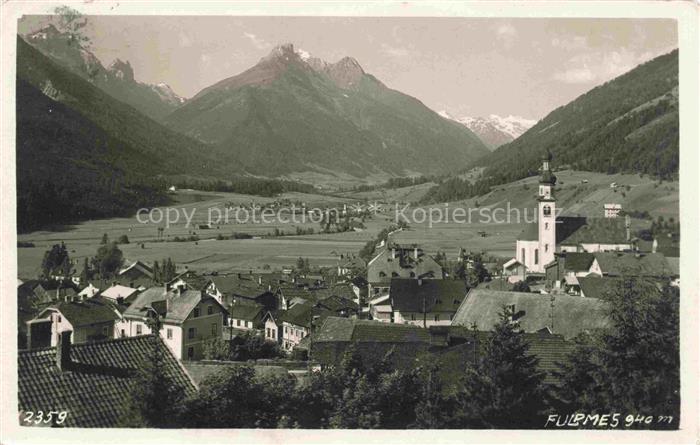 Fulpmes Innsbruck Tirol AT Teilansicht mit Kirche Panorama Alpen