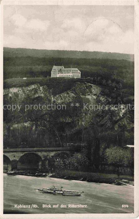 KOBLENZ  Rhein Staedtisches Berghotel und Pension Rittersturz