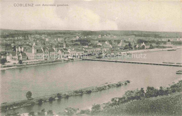 Coblenz KOBLENZ Panorama Blick vom Asterstein