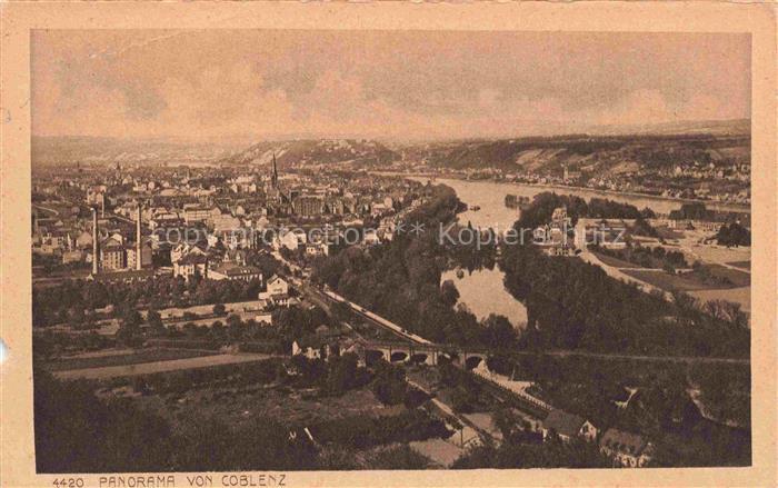 Coblenz KOBLENZ Stadtpanorama