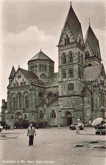 KOBLENZ  Rhein Herz Jesu Kirche