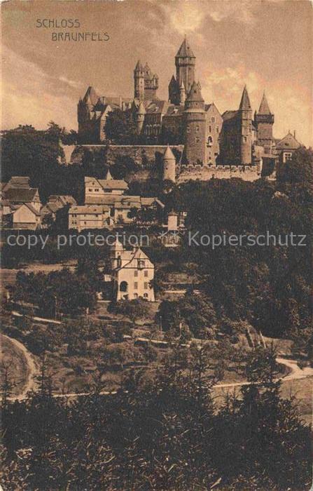 Braunfels Teilansicht mit Schloss