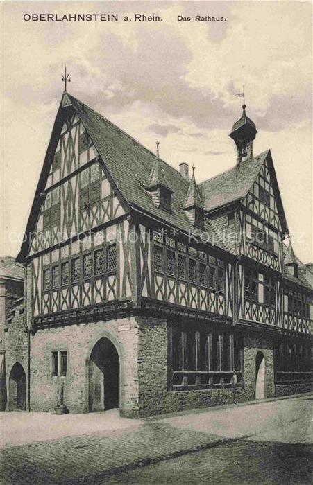 Oberlahnstein Lahnstein Rathaus Historisches Gebaeude Fachwerkhaus