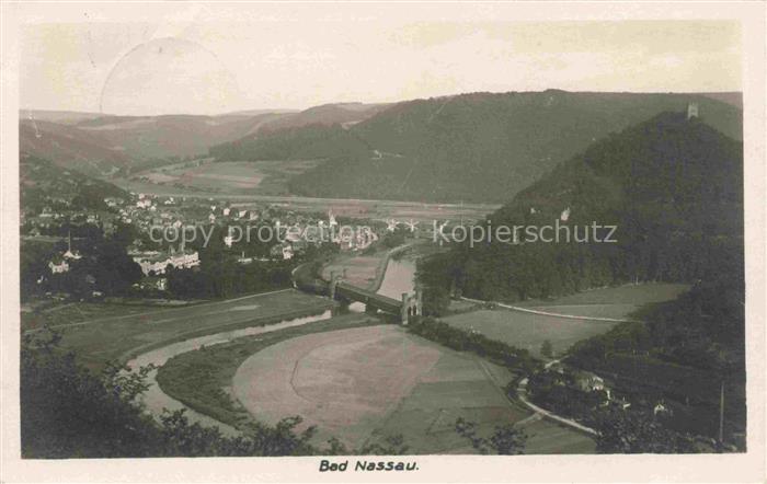 Bad Nassau Lahn Rheinland-Pfalz Panorama Lahntal
