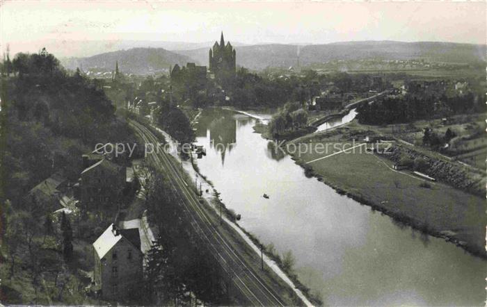 LIMBURG  Lahn Panorama Blick ueber die Lahn zum Dom
