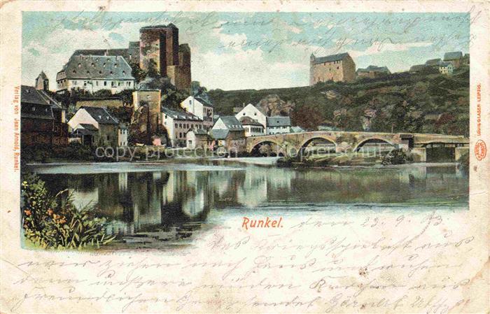 Runkel Lahn Partie an der Lahn
