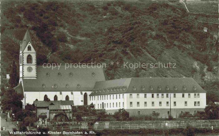 Bornhofen Kamp Rhein Rheinland-Pfalz Wallfahrtskirche und Kloster Bornhofen