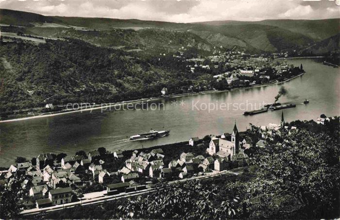 Kamp Rhein Kamp-Bornhofen Blick auf Kampund Boppard