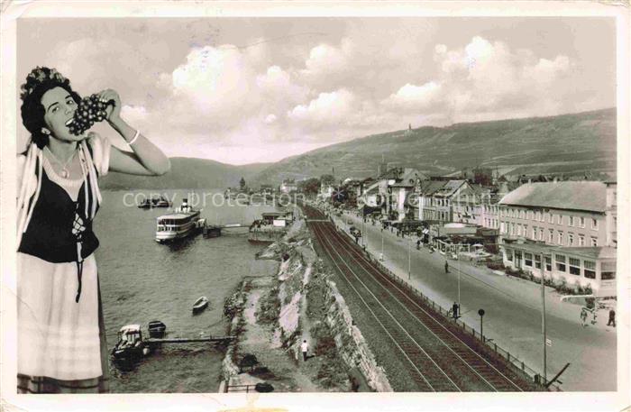 RueDESHEIM am Rhein Hessen Rheinpromenade