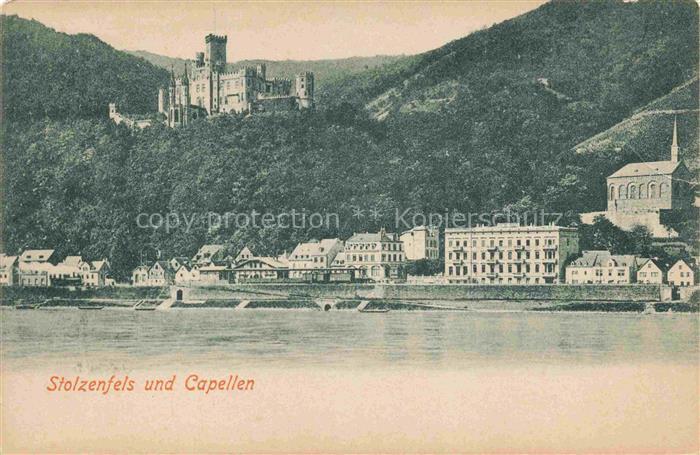 Stolzenfels Schloss Koblenz Rhein Schloss mit Capellen