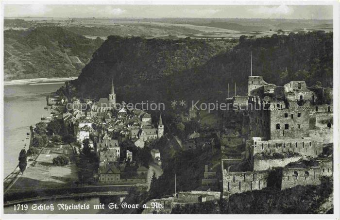Rheinfels Burgruine Sankt Goar Rheinland-Pfalz Schloss Rheinfels mit St Goar