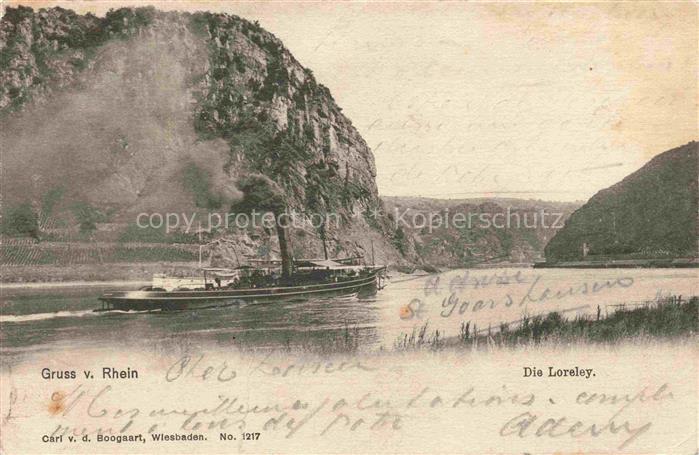 St Goarshausen Rhein Die Loreley