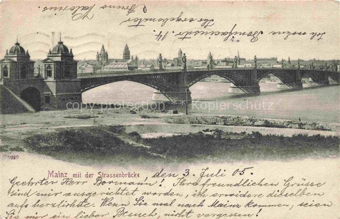 MAINZ  Rhein Strassenbruecke