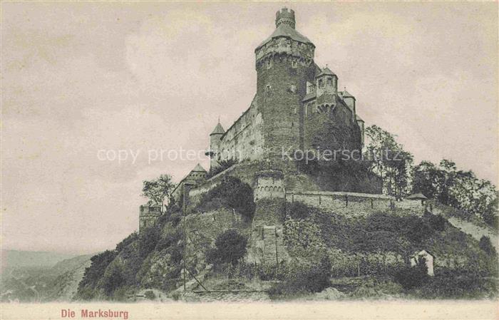 Marksburg Braubach Rheinland-Pfalz Ansicht