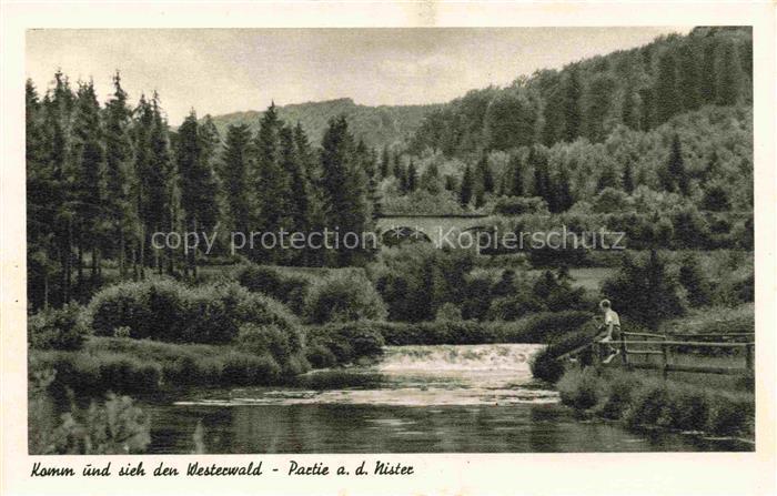 Nister Westerwaldkreis Rheinland-Pfalz Partie an der Nister