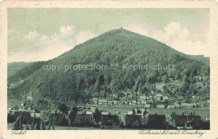 SUHL Thueringen Teilansicht mit Domberg