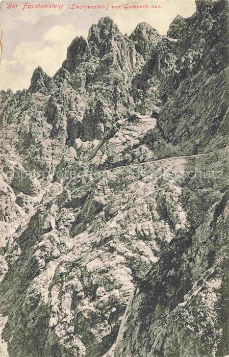 LIECHTENSTEIN FueRSTENTUM Der Fuerstensteig von Gamseck aus