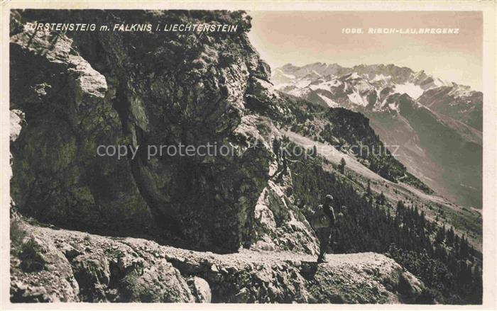 LIECHTENSTEIN FueRSTENTUM Fuerstensteig mit Falknis