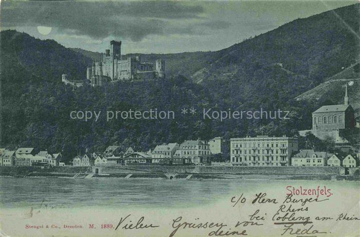 Stolzenfels Schloss Koblenz Rhein Rheinpartie