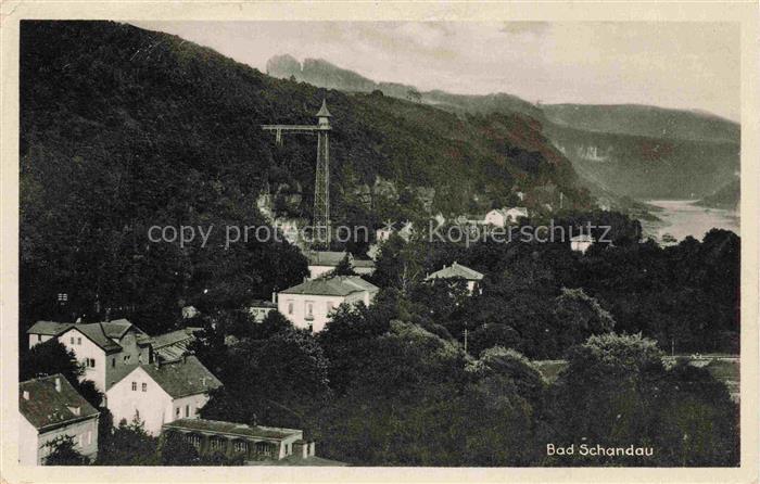 Bad Schandau Saechsische Schweiz Sachsen Panorama